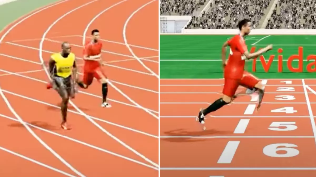 3D simulation shows what would happen in 100m race between Man Utd legend Cristiano Ronaldo and Usain Bolt