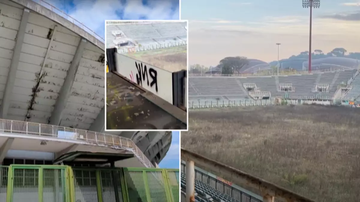 Abandoned stadium which hosted some of world football’s biggest names is now completely unrecognisable