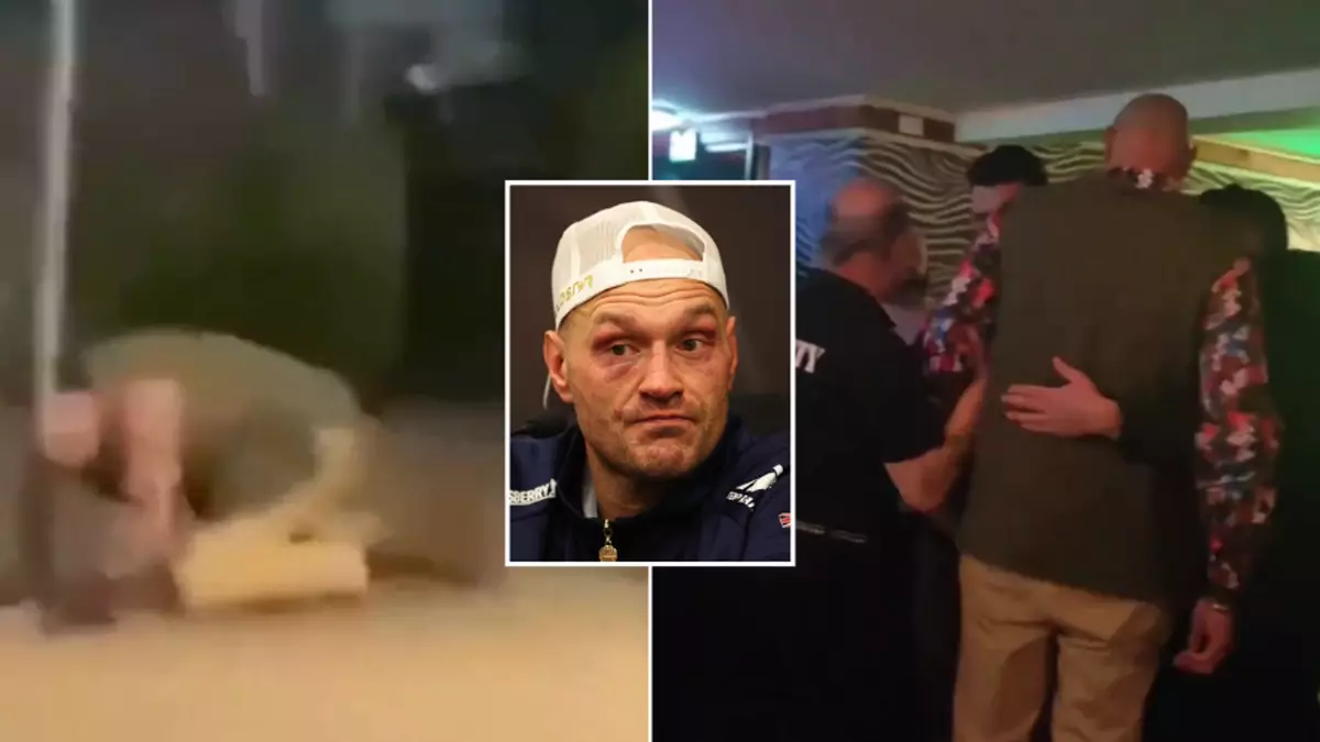 Boxing fans are worried for Tyson Fury after he’s escorted from pub and collapses in the streets