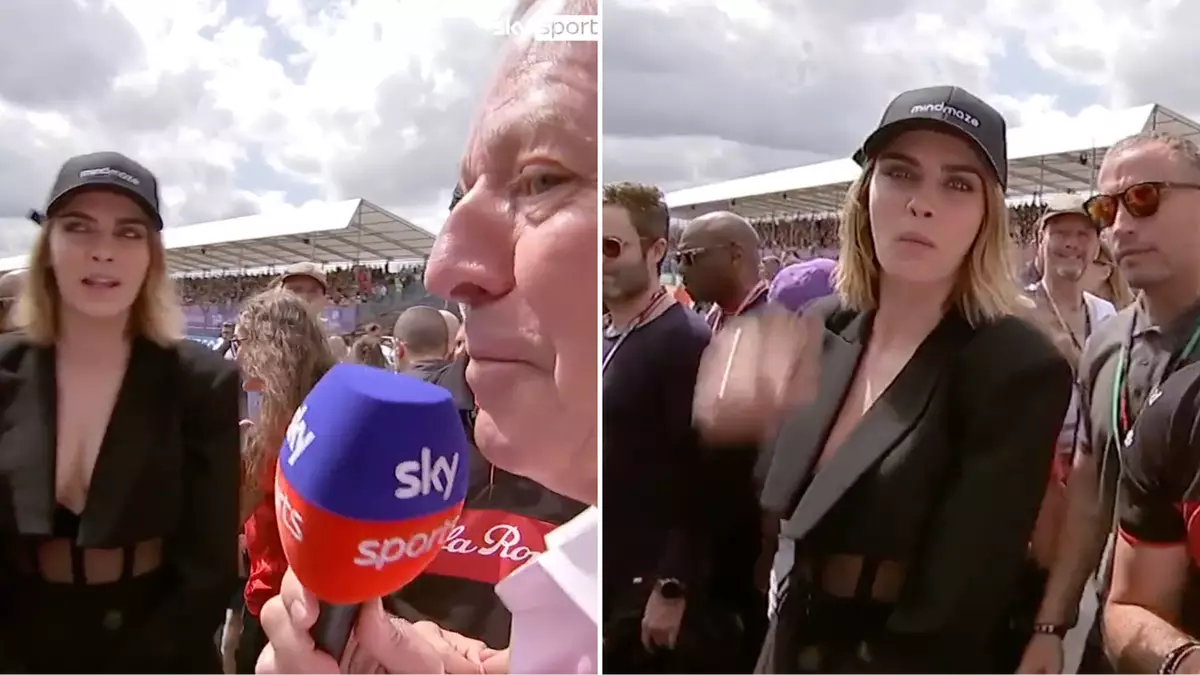 Cara Delevingne hits back at Martin Brundle following F1 grid snub at British Grand Prix