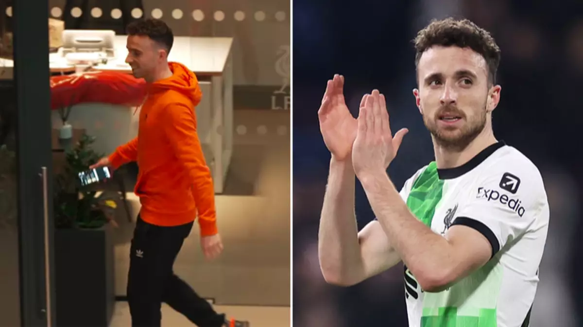 Fans notice what was on Diogo Jota’s phone at Liverpool training and they think it’s incredible