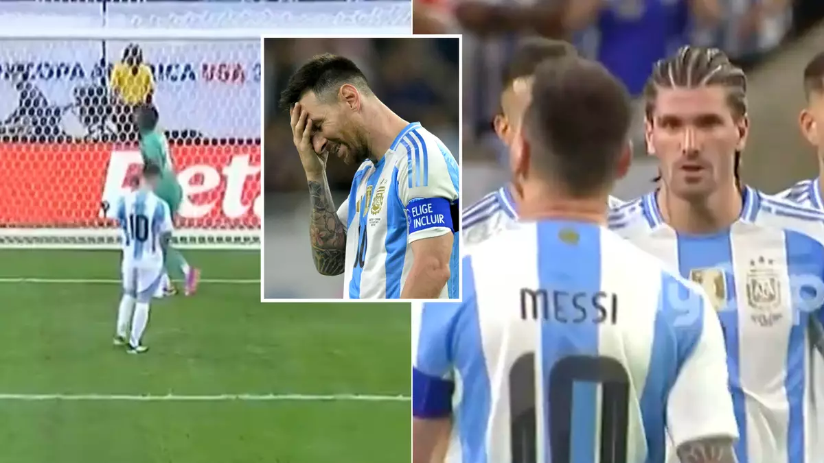 Fans spotted what Rodrigo De Paul said to Lionel Messi immediately after missing his penalty for Argentina