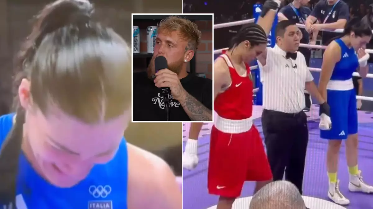 Jake Paul makes public offer to Angela Carini after she abandons Olympic fight against Imane Khelif