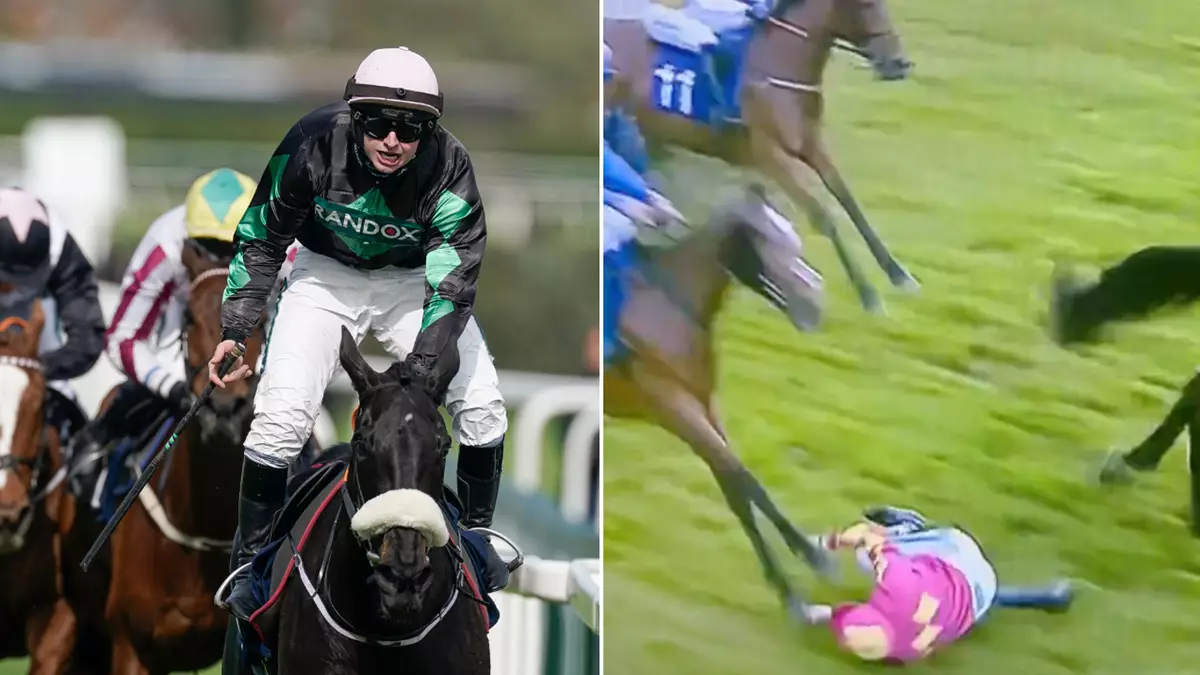 Jockey Sean Bowen ‘millimetres from having skull crushed’ in horrific fall live on Sky Sports