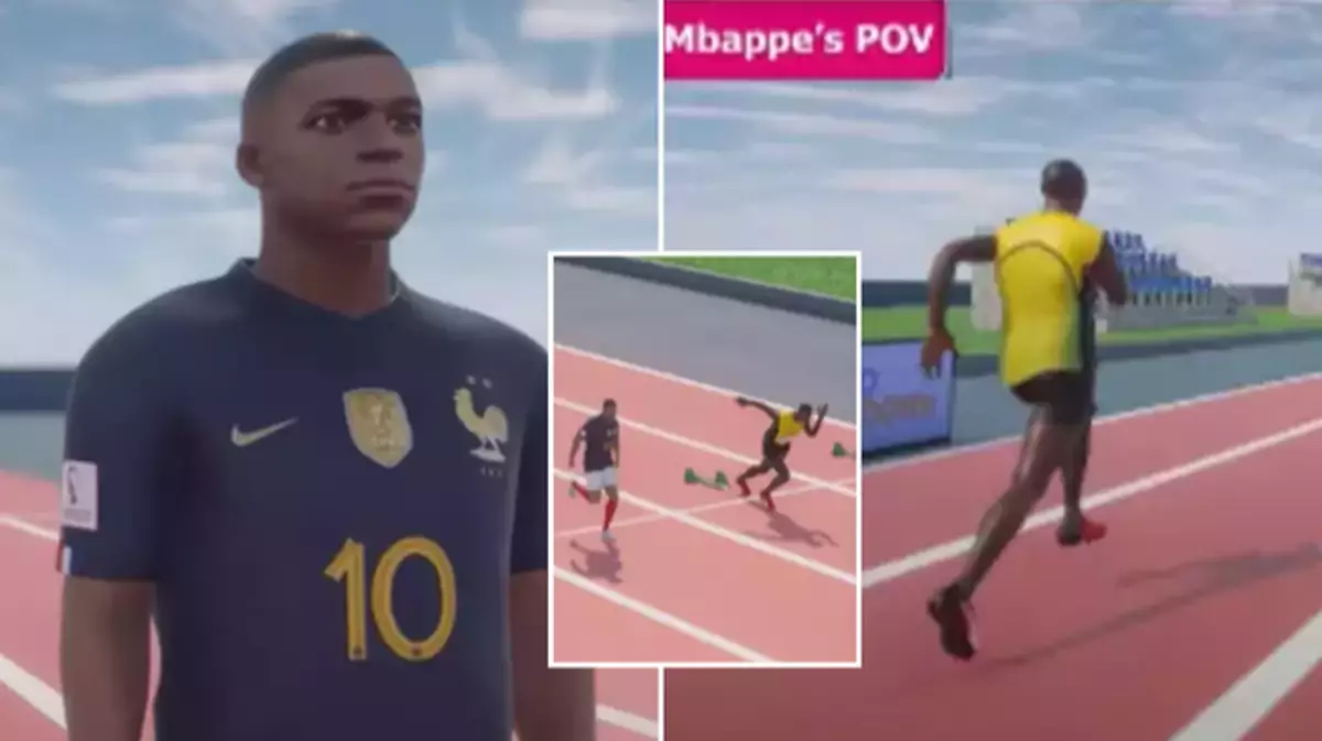 Kylian Mbappe vs Usain Bolt: 3D simulation shows what a 100m race would look like between the pair