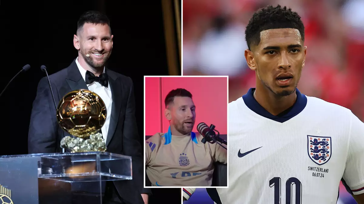 Lionel Messi snubbed Jude Bellingham when predicting the four players who would challenge for 2024 Ballon d’Or