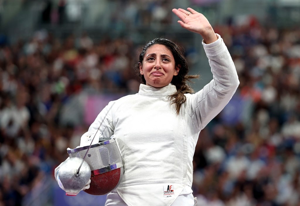 ‘Little Olympian’: Fencer Nada Hafez competed in Paris Olympics heavily pregnant