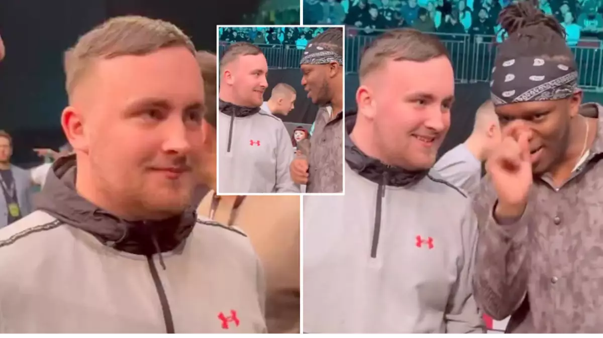 Luke Littler’s reaction to meeting KSI is telling after Bahrain Masters win