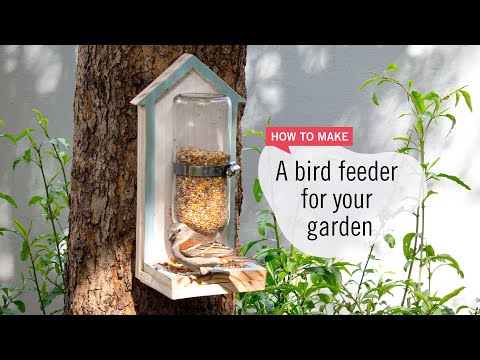 Make a stylish bird feeder for your garden