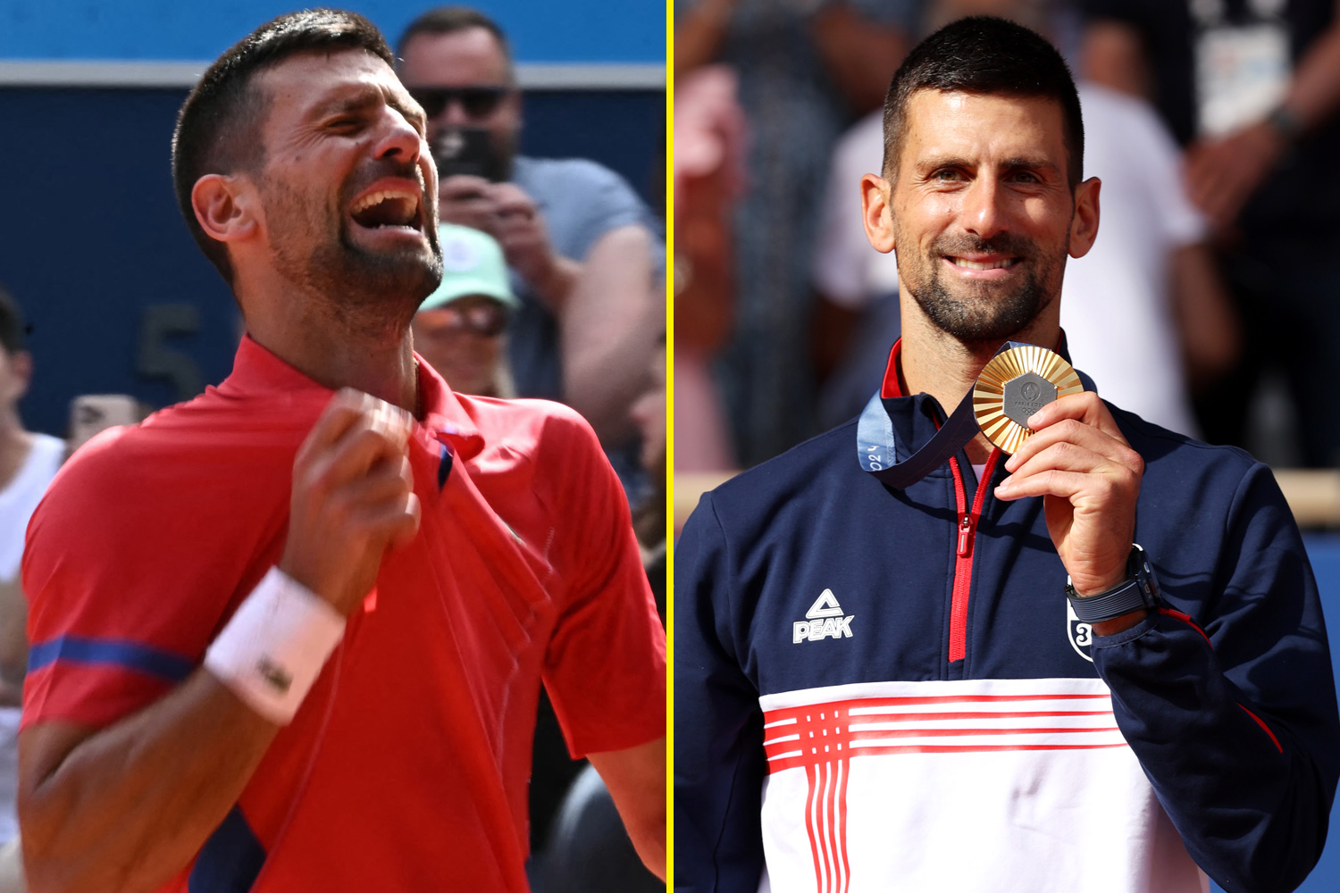 Novak Djokovic breaks down in tears as he becomes newest member of elite club with Paris Olympics gold…