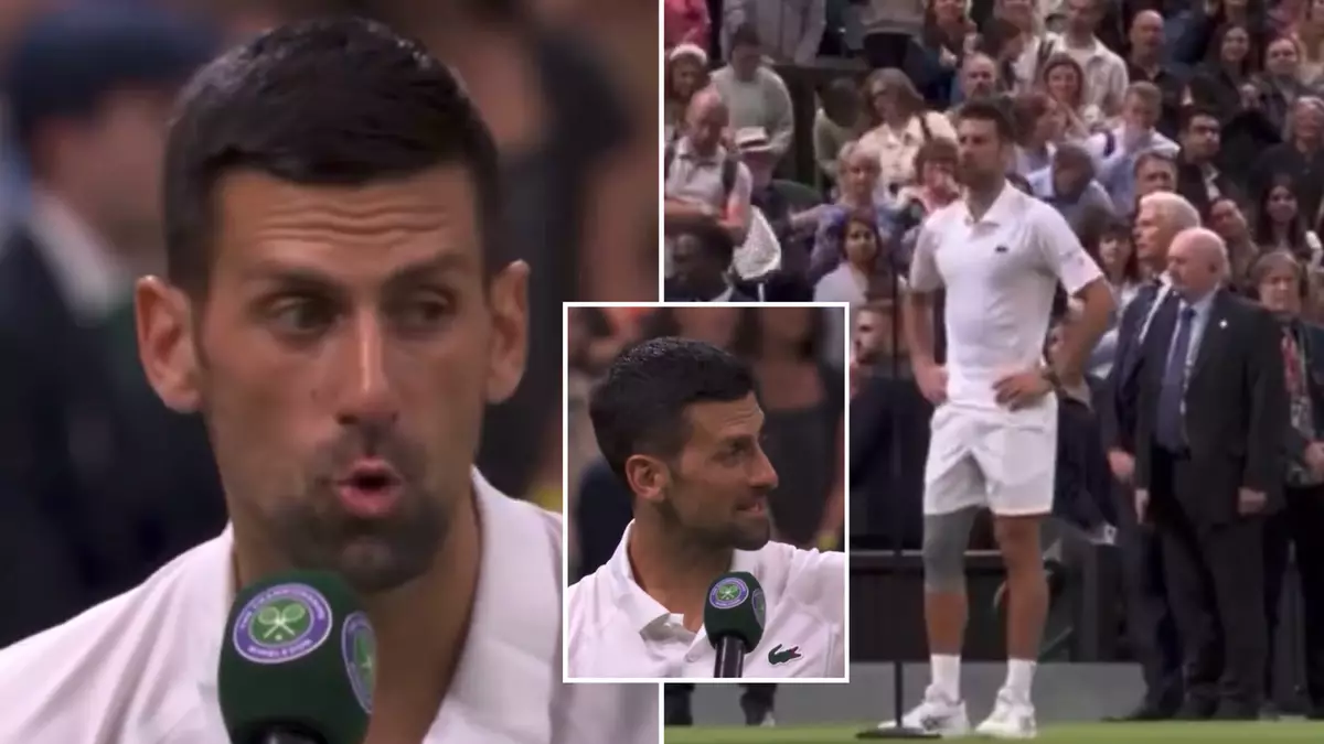 Novak Djokovic destroys Wimbledon crowd during interview on the court and things got extremely ugly