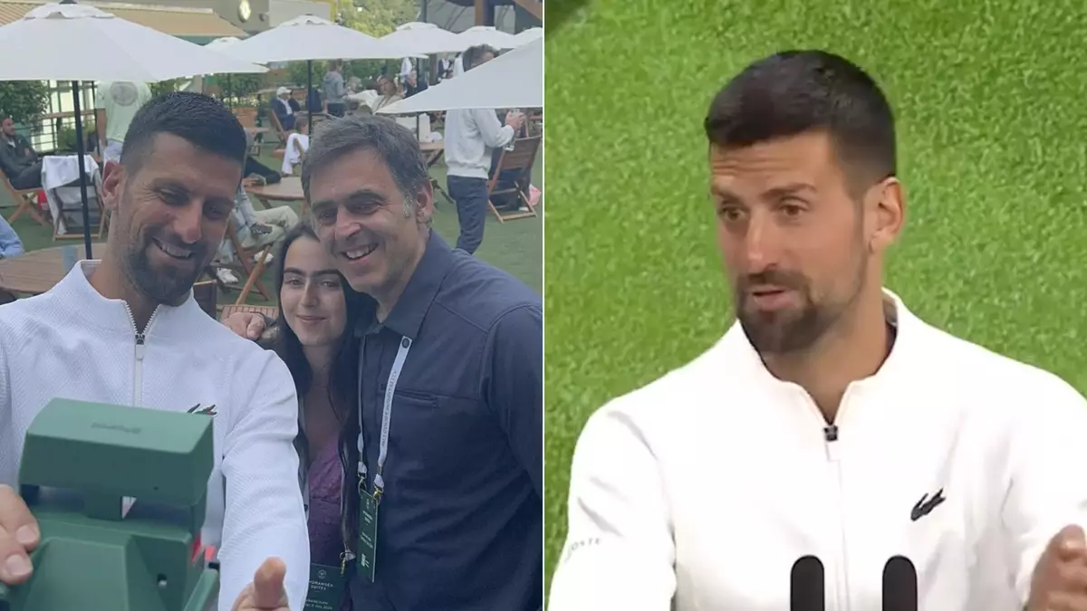 Novak Djokovic reveals what happened when he met Ronnie O’Sullivan away from the cameras at Wimbledon