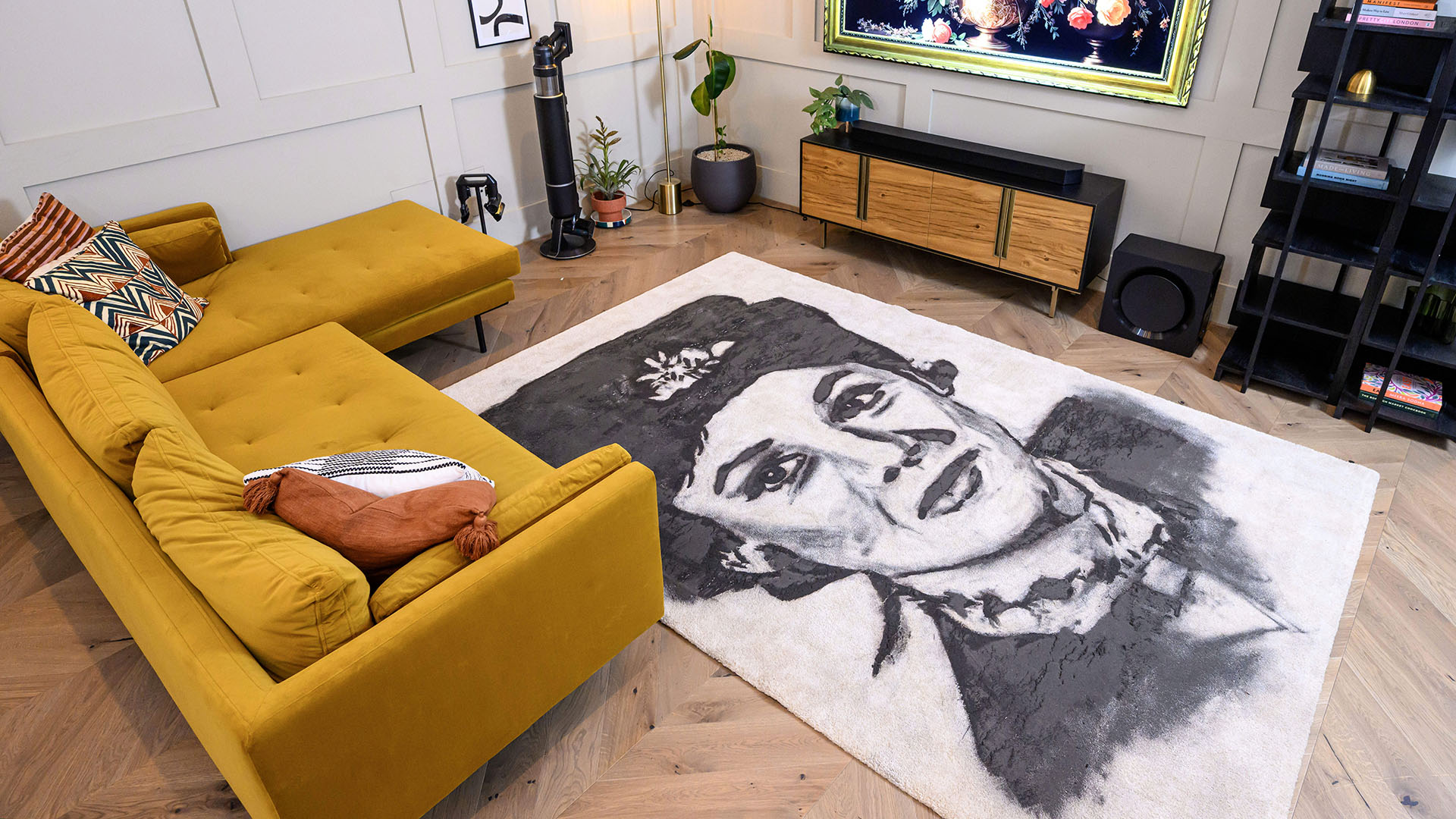 Samsung turns dirt into art with carpet portraits of famous faces, made using vacuum cleaners