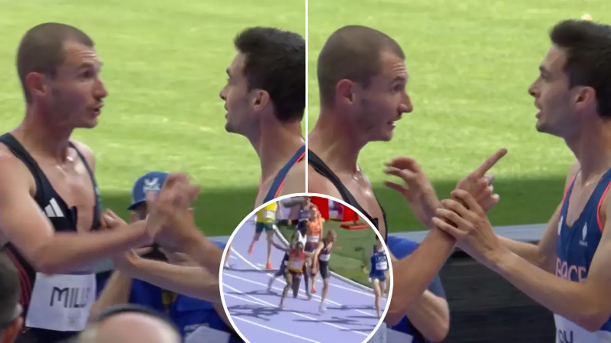 Team GB star in furious altercation with French athlete after chaotic Olympic race ends in disaster