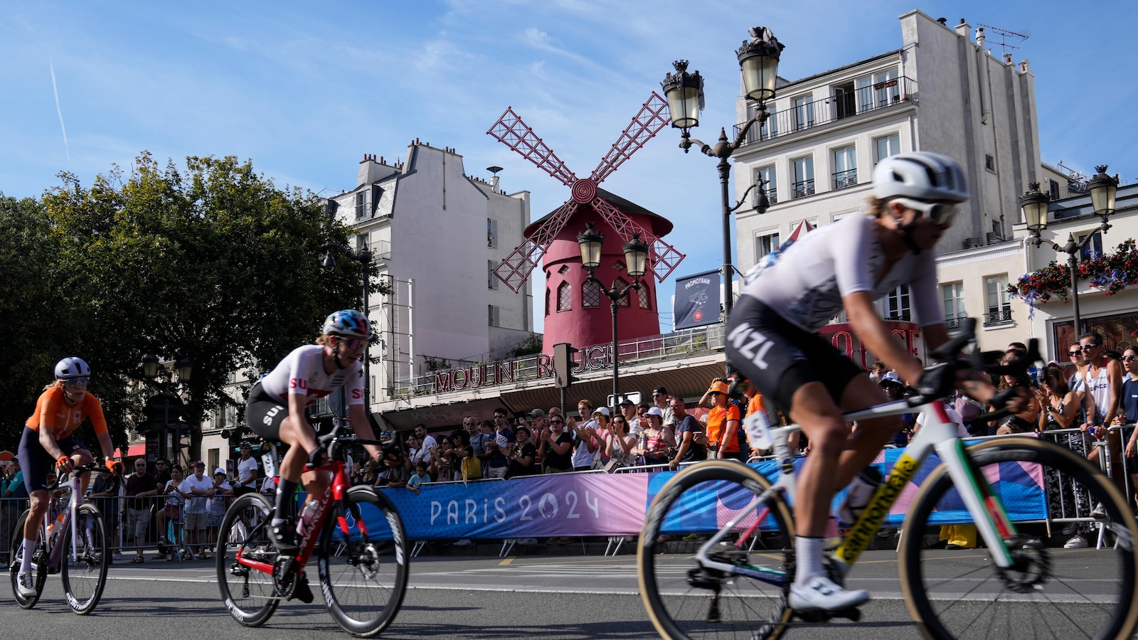 US rider Kristen Faulkner sprints clear to win women’s road race at Paris Olympics