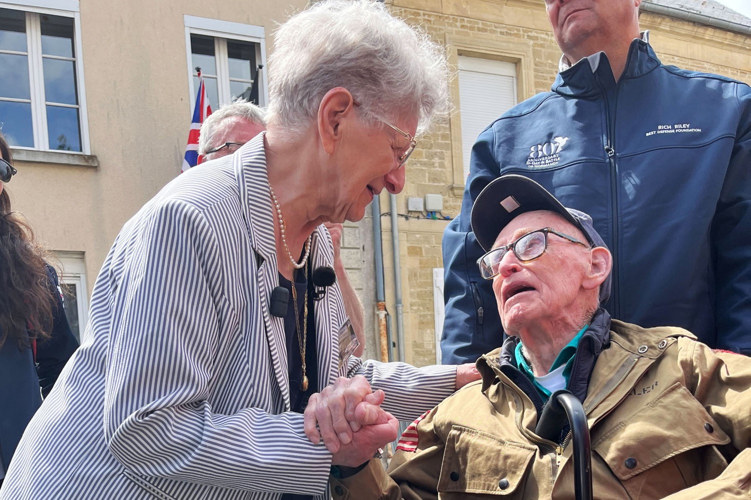 Americans bombed his town. 80 years later, he’s commemorating D-Day by flying an American flag.