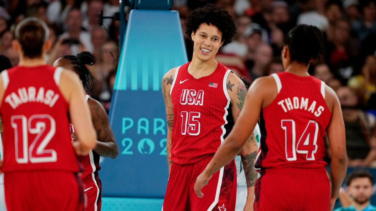 Brittney Griner cherishes 3rd gold in aftermath of Russia arrest – ESPN