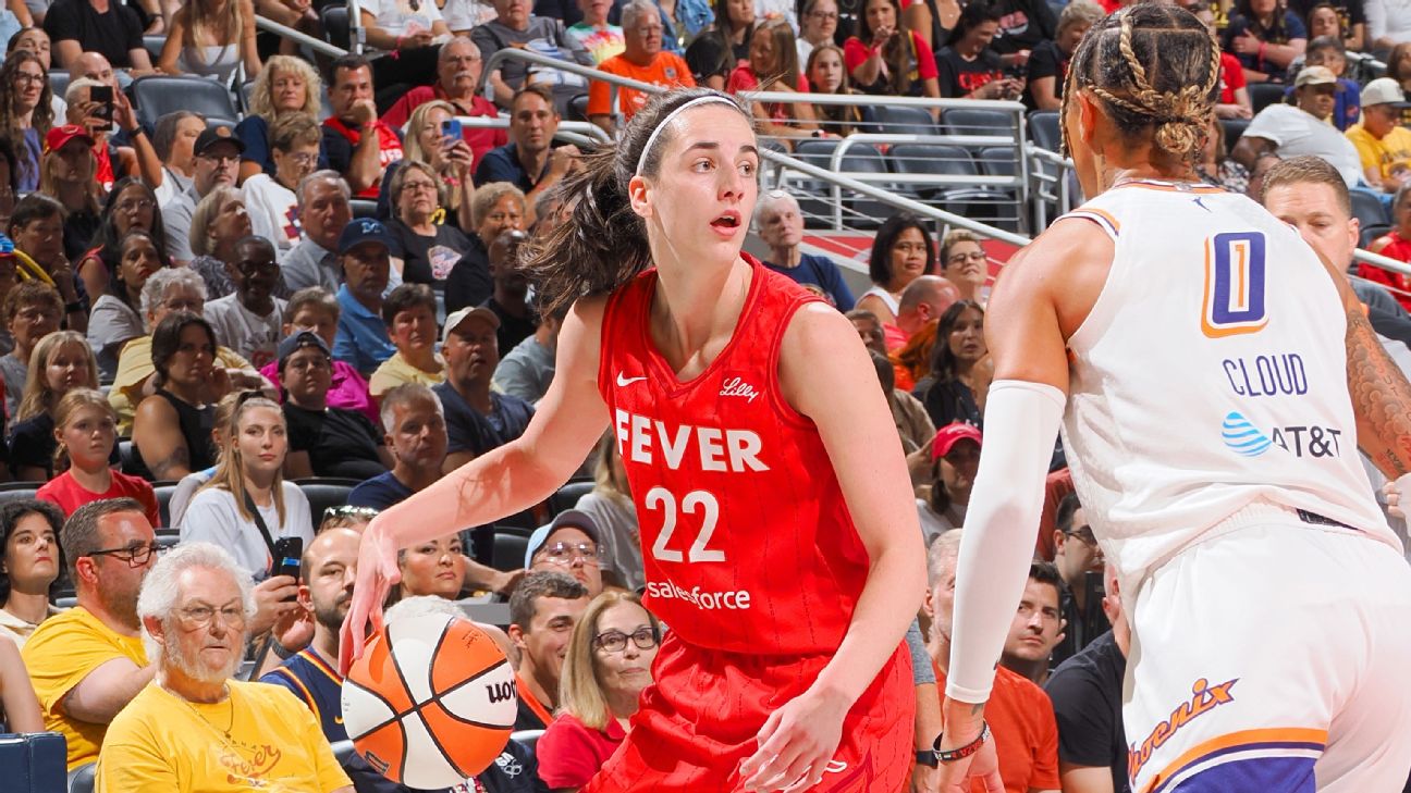 Caitlin Clark scores 29 as Fever fend off Mercury – ESPN