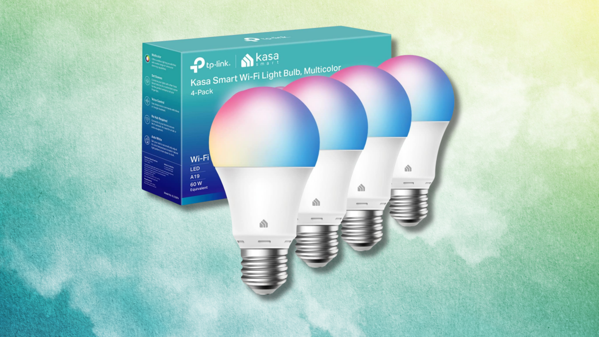 Get a Kasa smart light bulbs 4-pack for $24.99 at Amazon