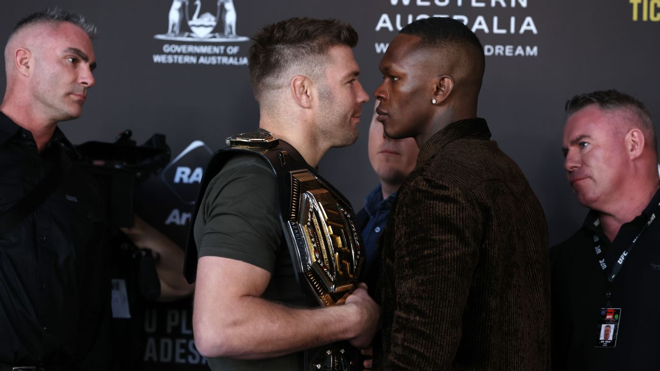 How to watch or stream UFC 305: Israel Adesanya vs. Dricus du Plessis – ESPN