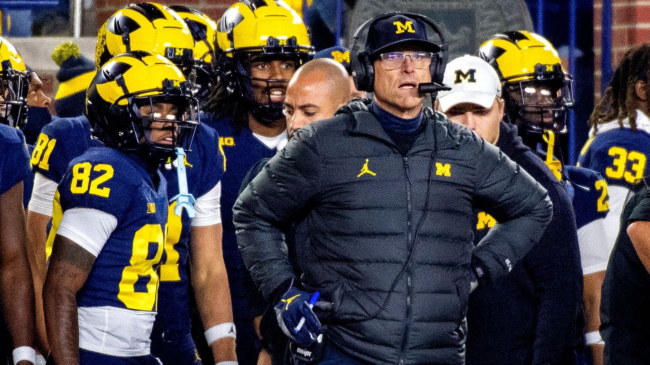 Jim Harbaugh opts out as Michigan’s honorary captain for opener – ESPN