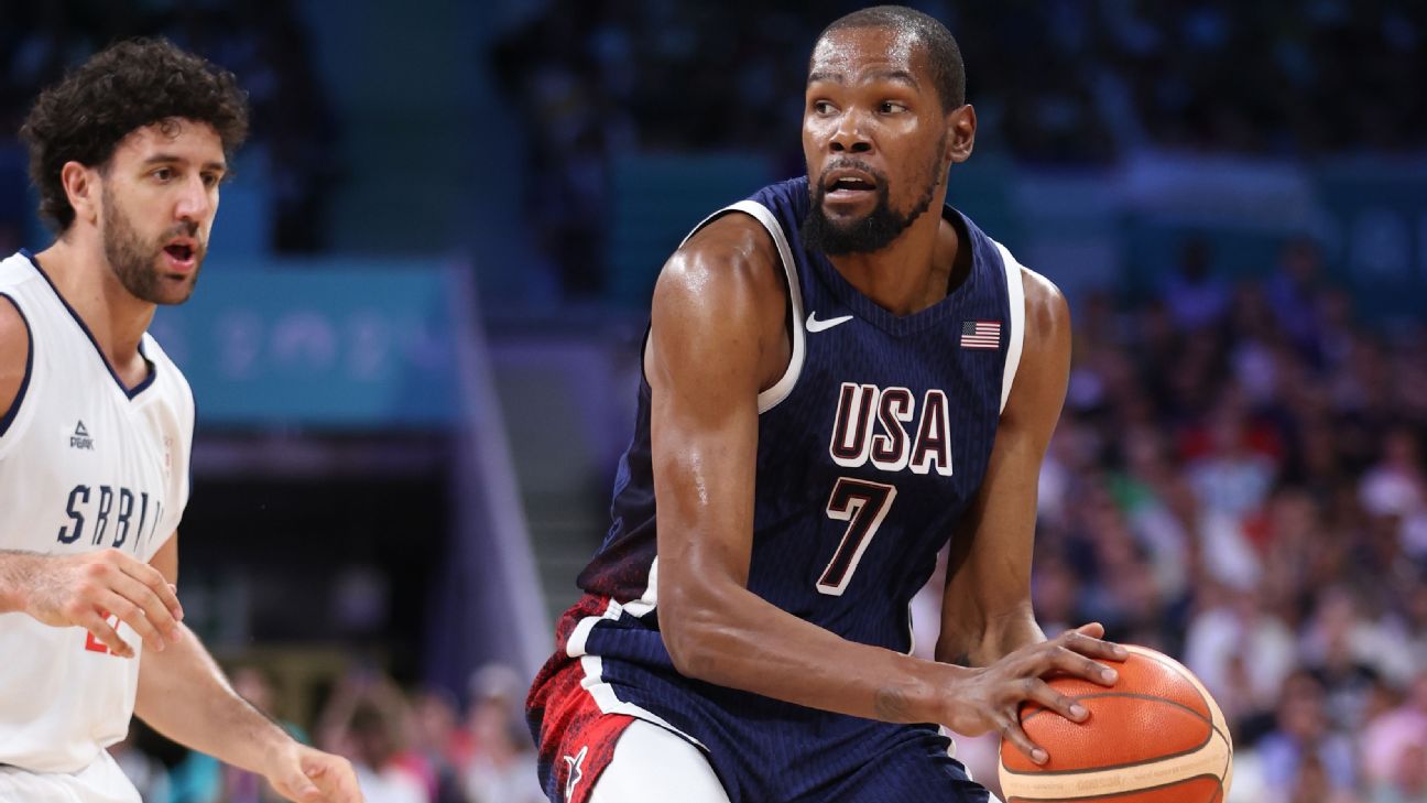 Kevin Durant buys stake in Ligue 1 champs Paris Saint-Germain – ESPN