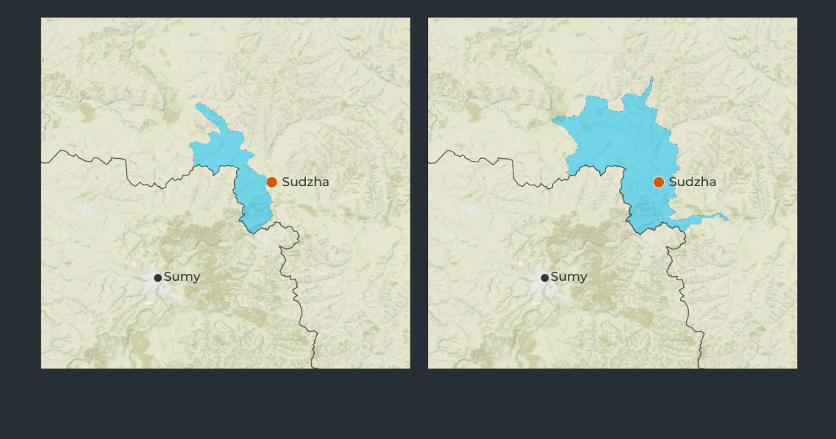 Mapping Ukraine’s surprise incursion into Russia’s Kursk region