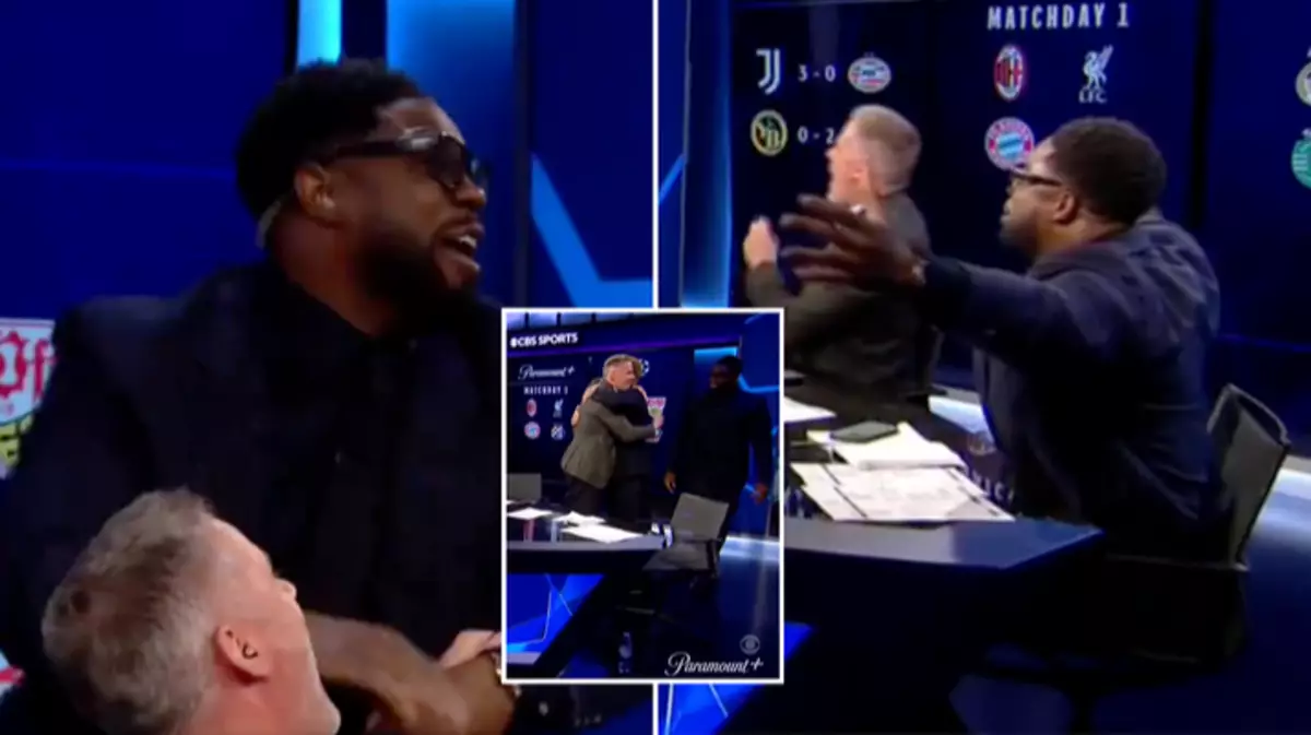 Micah Richards and Jamie Carragher have priceless reaction as CBS announce shock new host on first episode