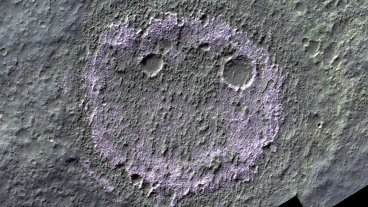 Smiley face on Mars is a telltale sign of its past