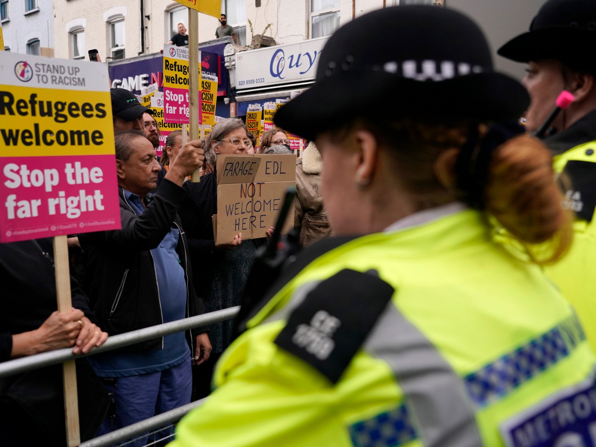 Thousands rally against racism in UK amid fears of far