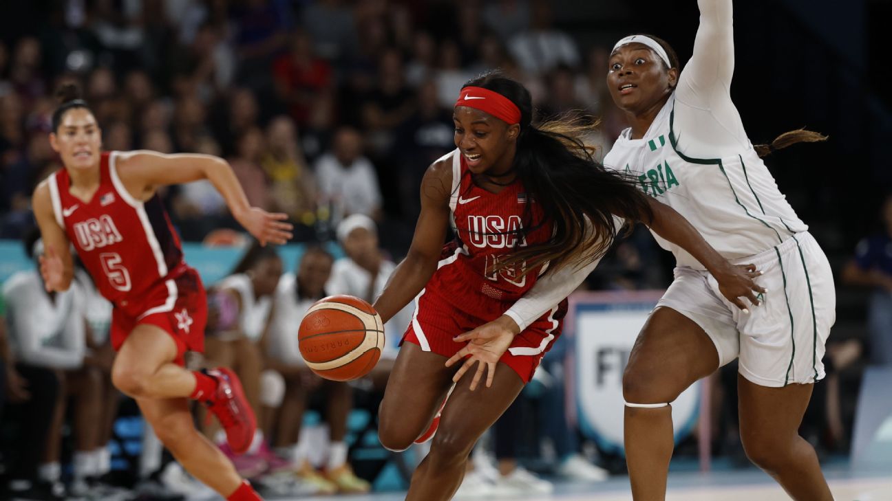 U.S. women’s hoops crushes Nigeria, reaches Olympic semis – ESPN